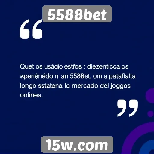 Opiniões de usuários sobre a experiência na 5588bet